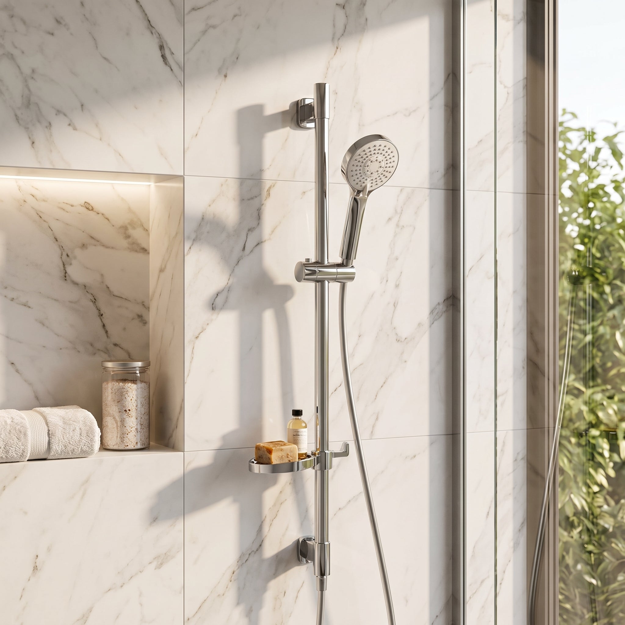 Barre de douche ou panneau de douche : quelle différence ? Image
