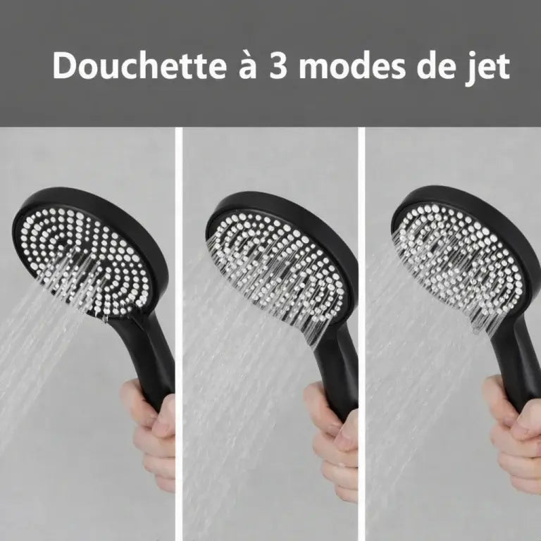 Colonne de douche thermostatique noir mat