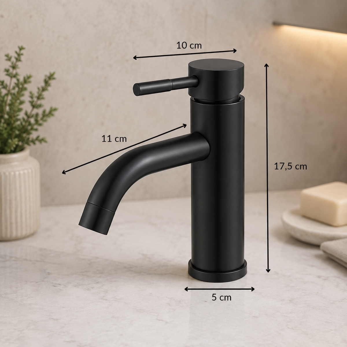 Robinet lavabo monotrou design