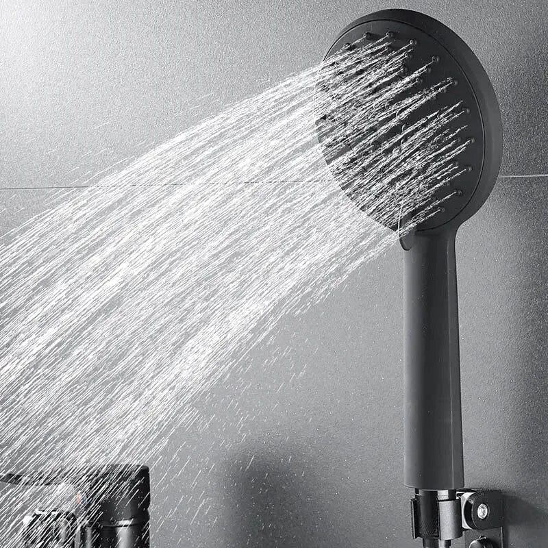 Robinet baignoire monotrou noir mat à inverseur rotatif
