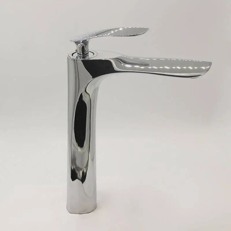 Robinet salle de bain bronze haut design sculptural