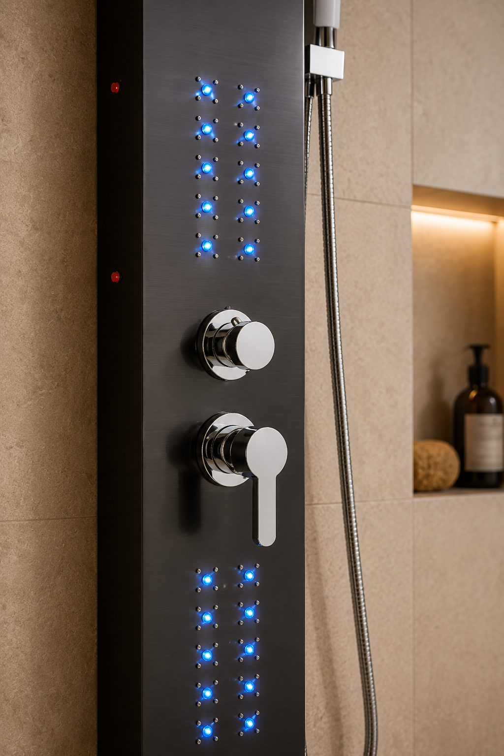 Colonne de douche hydromassante