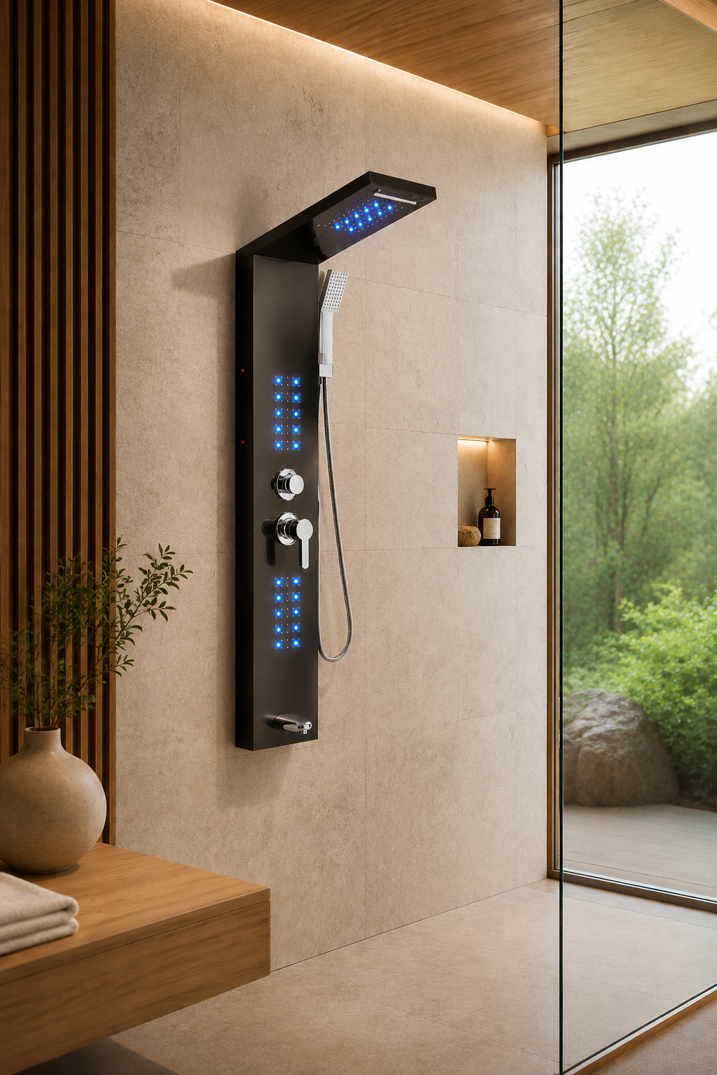 Colonne de douche hydromassante