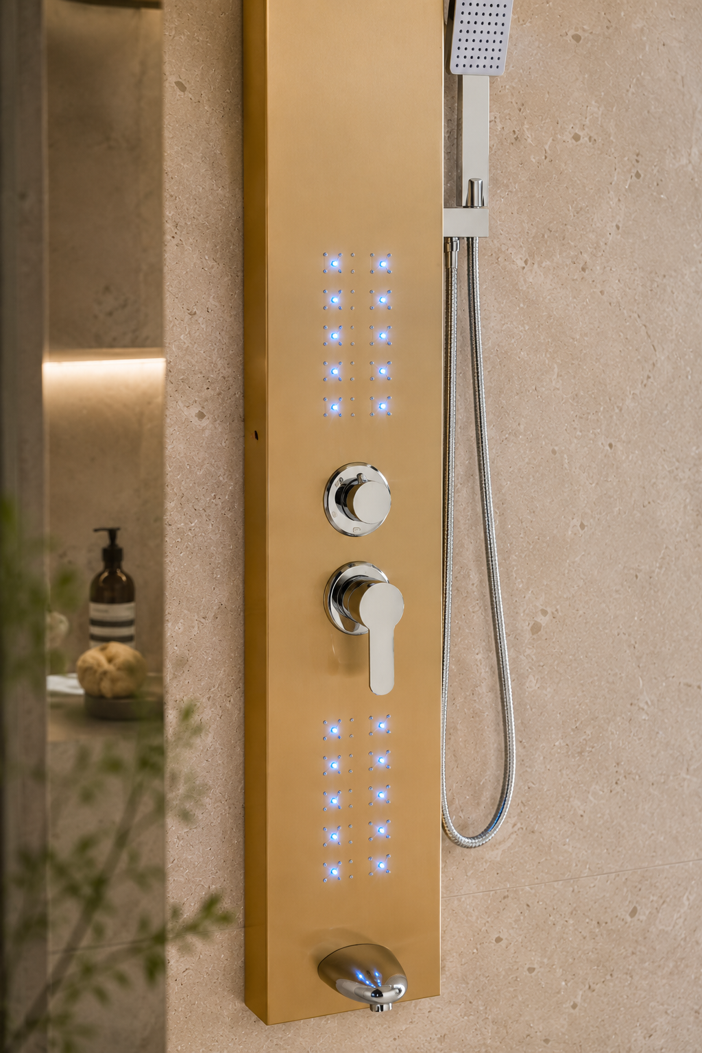 Colonne de douche hydromassante