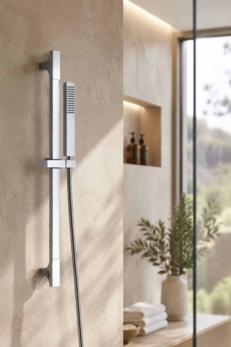 Colonne de douche inox chromée