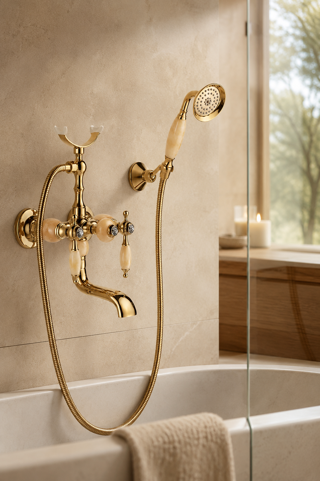 Colonne de douche baignoire avec mitigeur