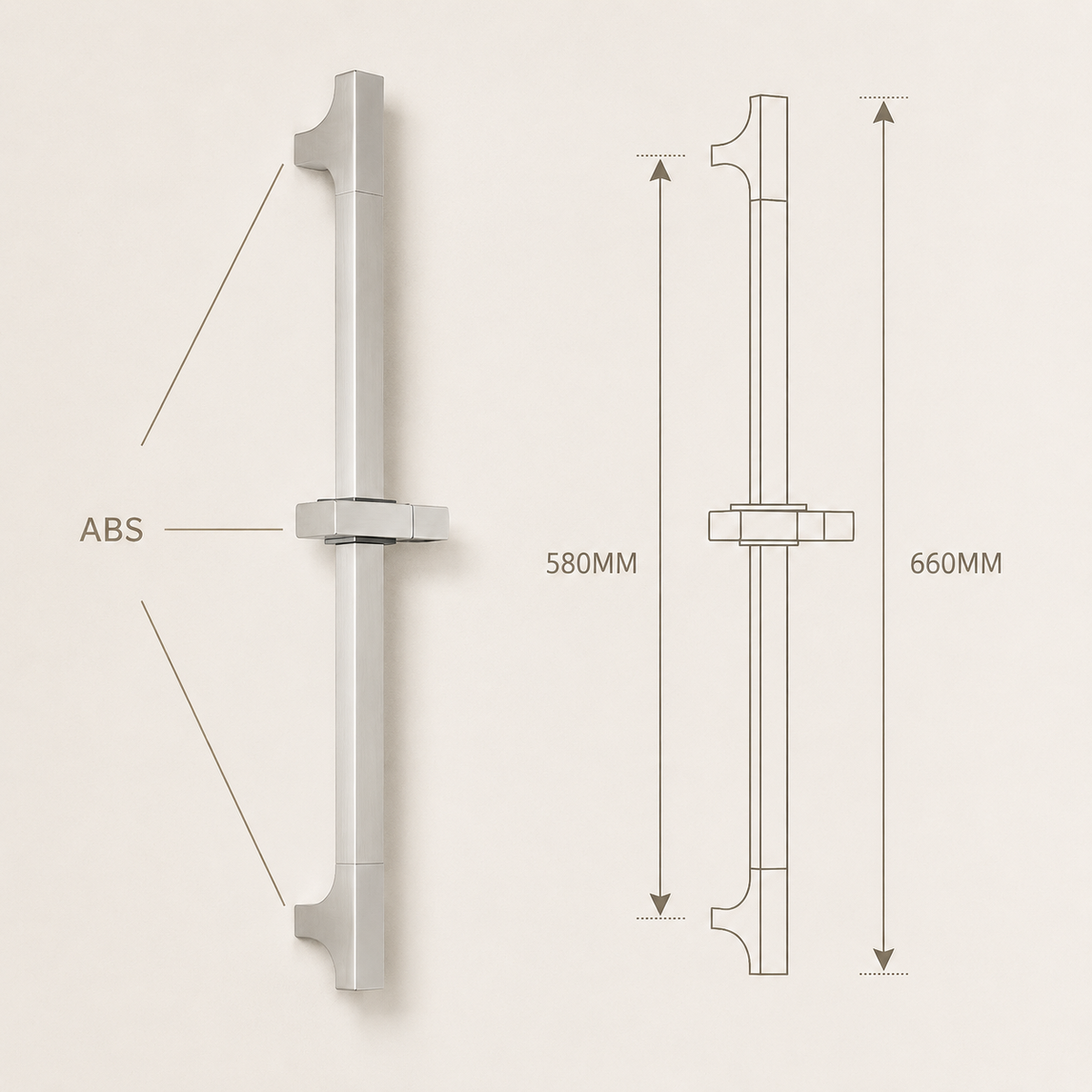 Colonne de douche inox blanche