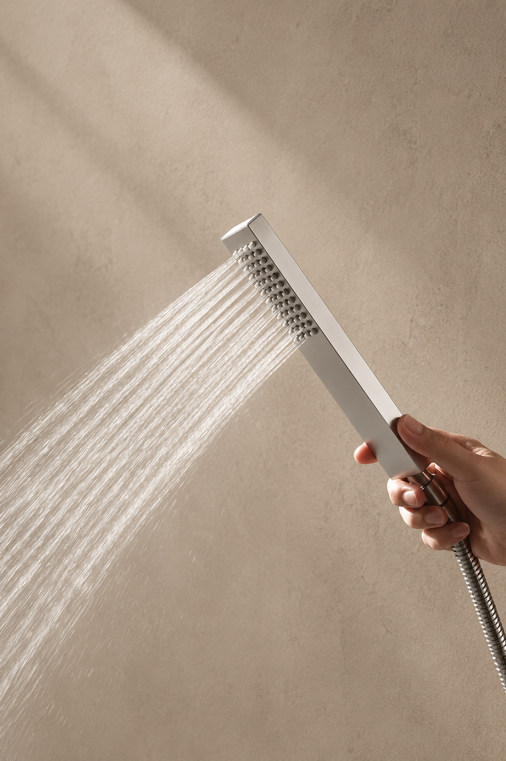 Colonne de douche inox chromée