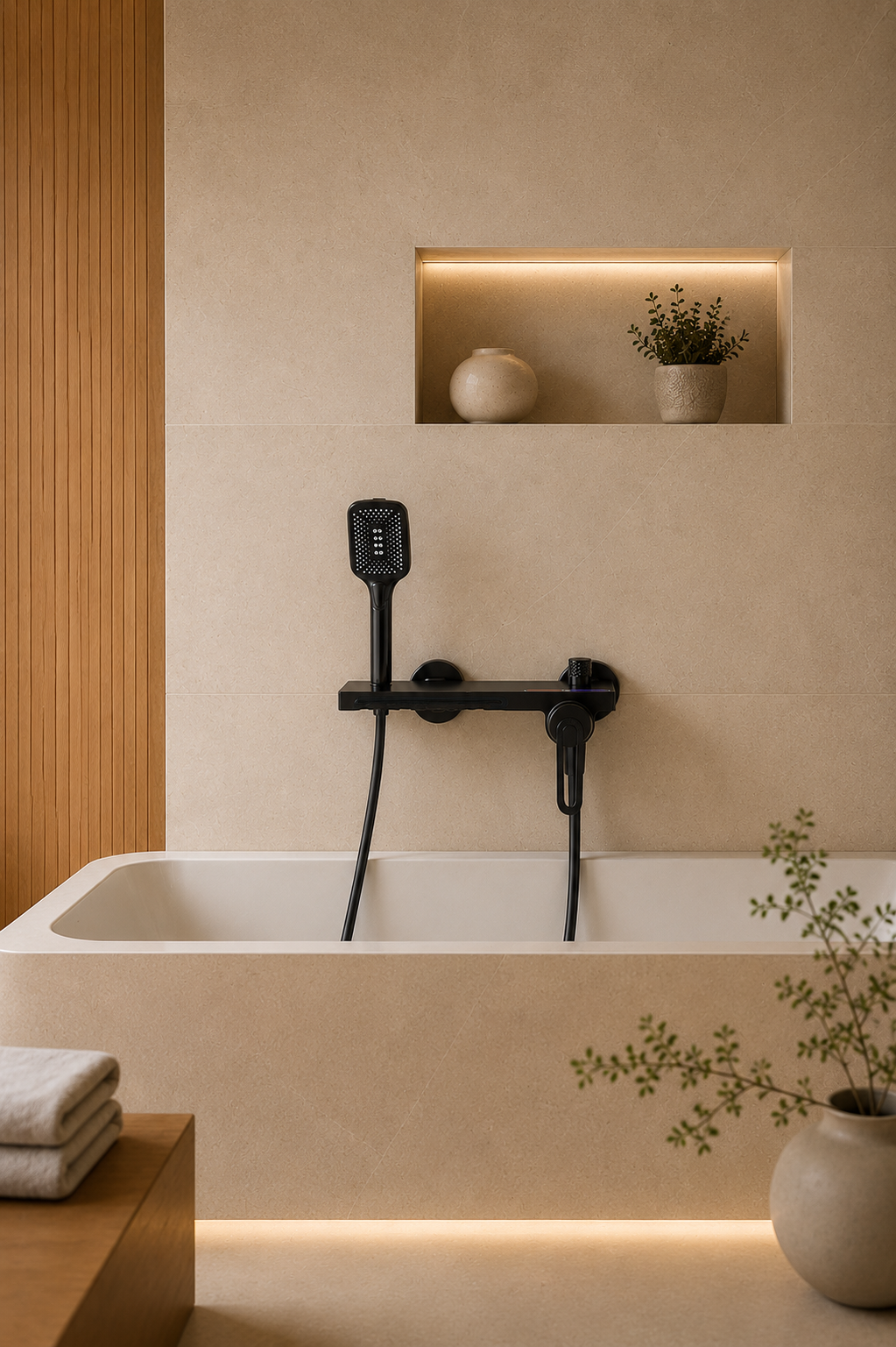 Colonne de douche baignoire grise