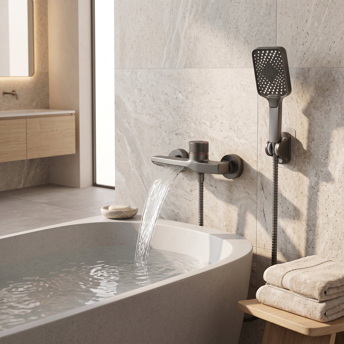 Robinet Thermostatique Baignoire Cascade