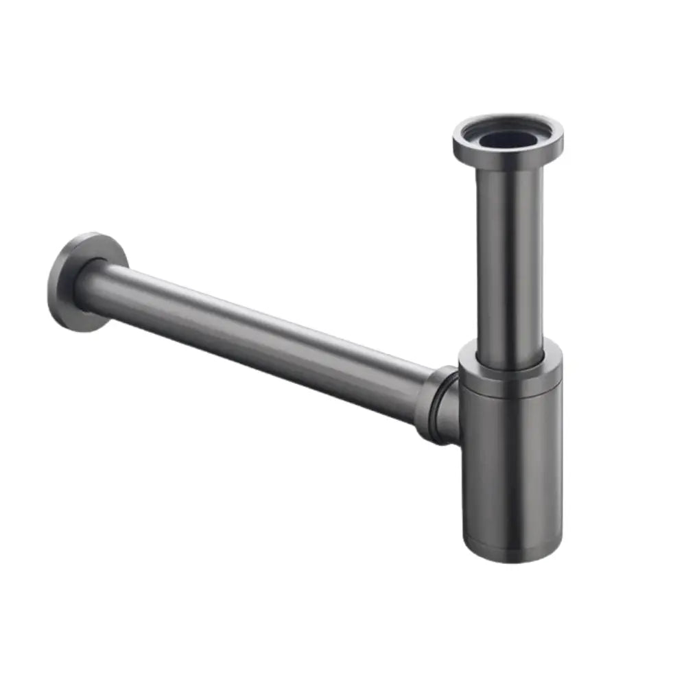 Siphon lavabo gris brossé