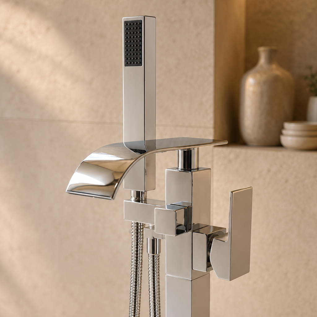 Colonne de douche baignoire chromée – vue 3