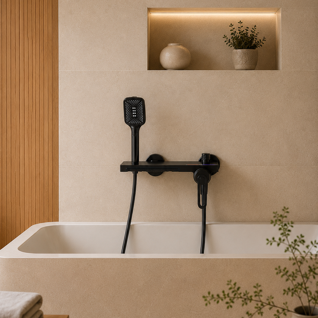 Colonne de douche baignoire grise – vue 4