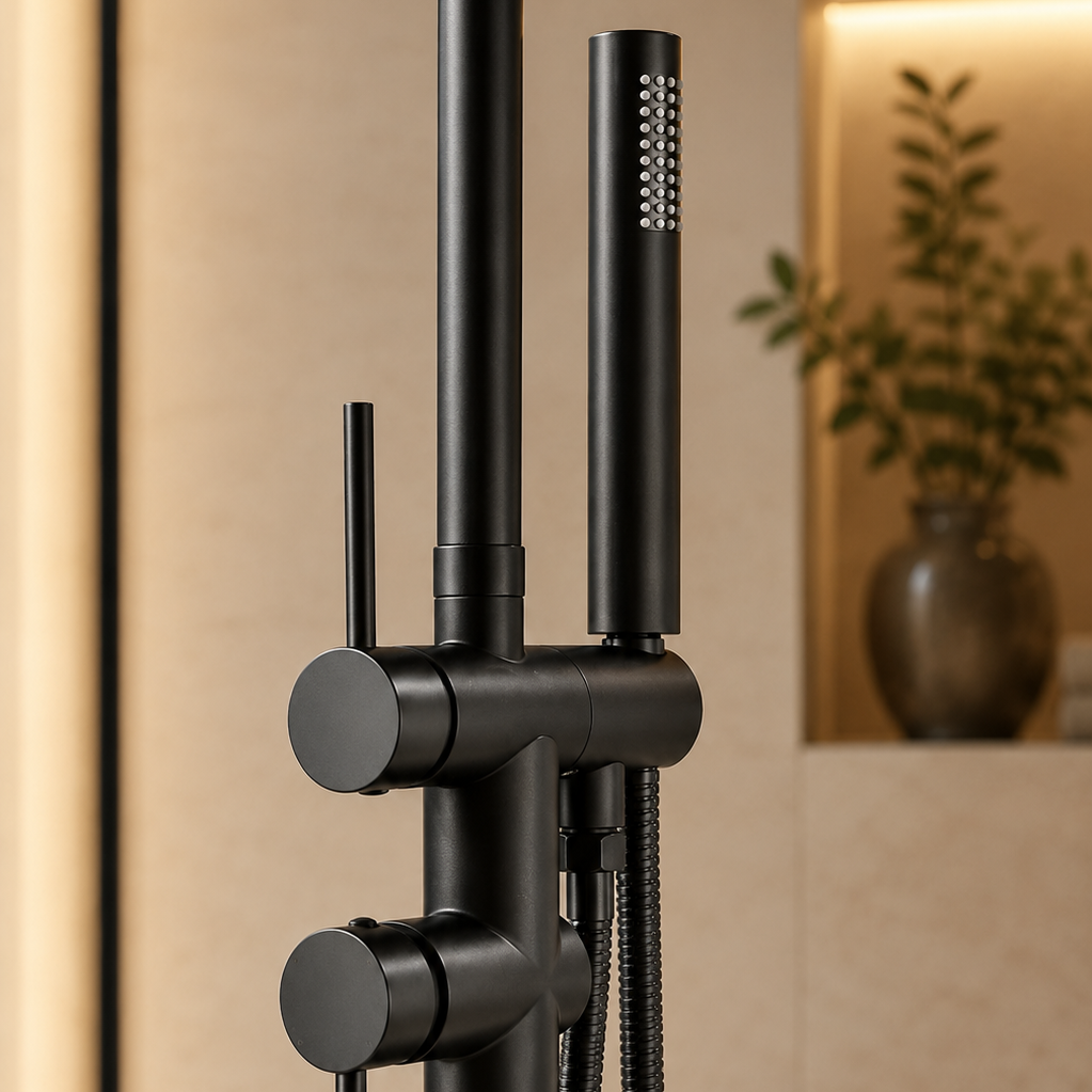 Colonne de douche baignoire noire – vue 3