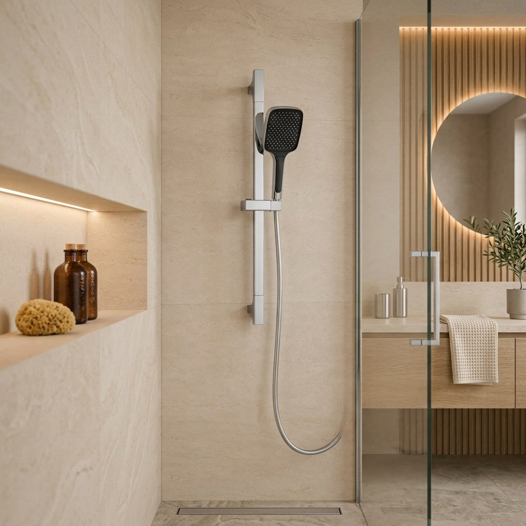 Colonne de douche coulissante chrome