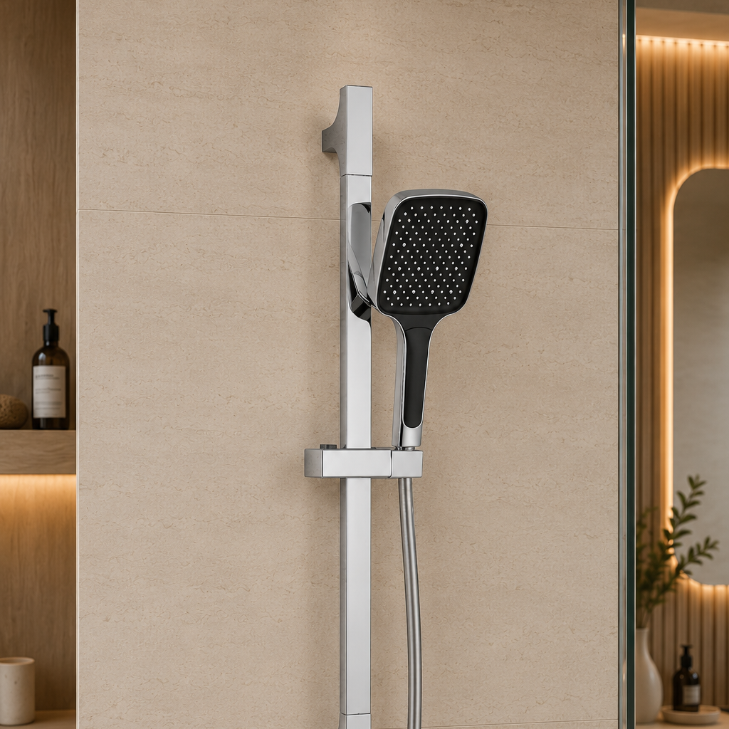 Colonne de douche coulissante chrome – vue 3