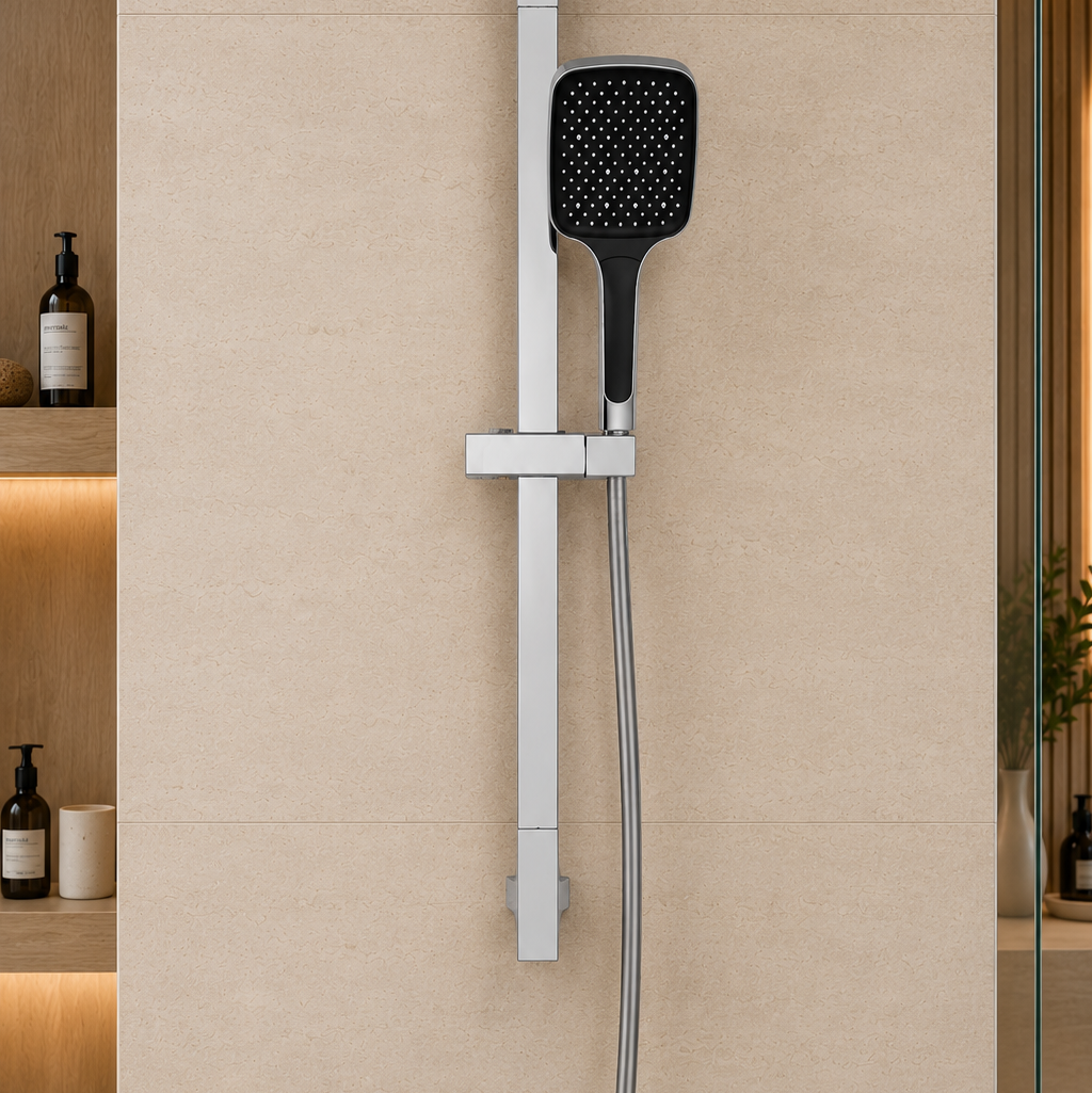 Colonne de douche coulissante chrome – vue 4