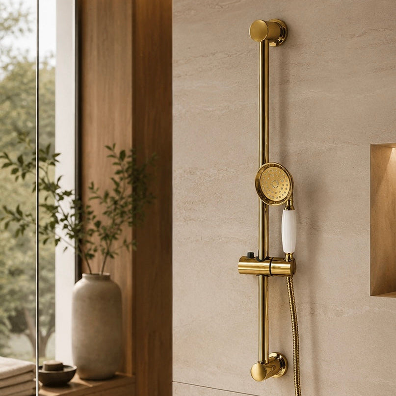 Colonne de douche dorée rétro – vue 2