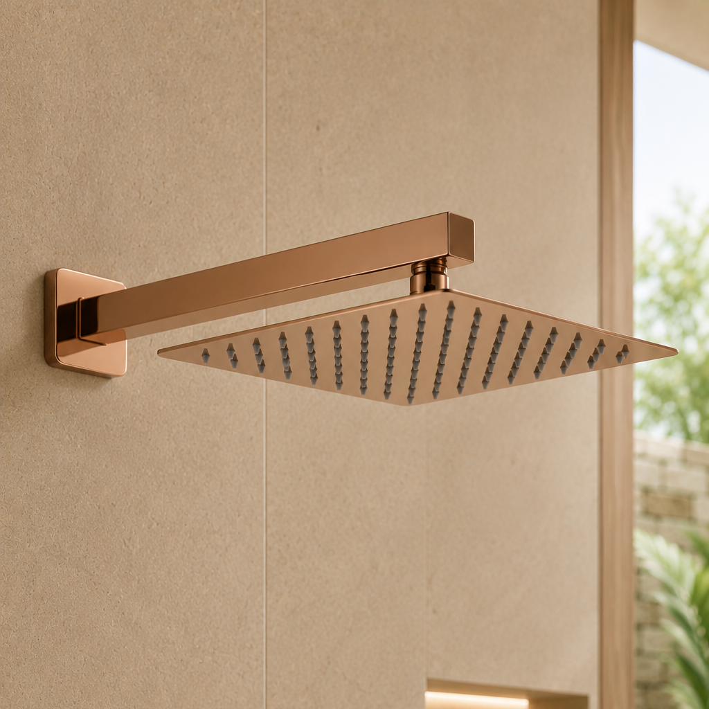 Colonne de douche en laiton or rose – vue 5