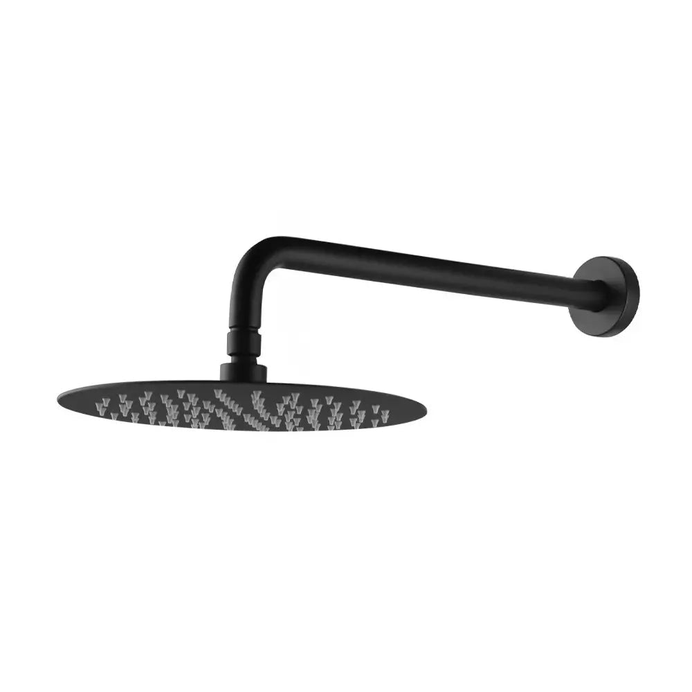 Colonne de douche encastrée noir mat – ciel de pluie