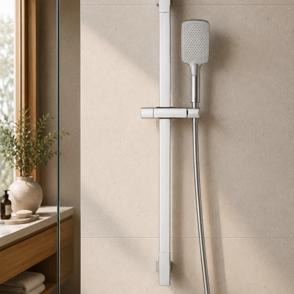 Colonne de douche réglable chrome – vue 4