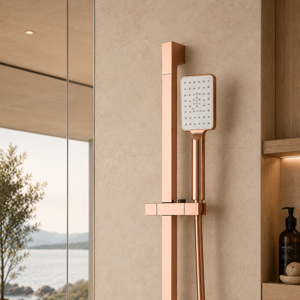Colonne de douche réglable or rosé – vue 3