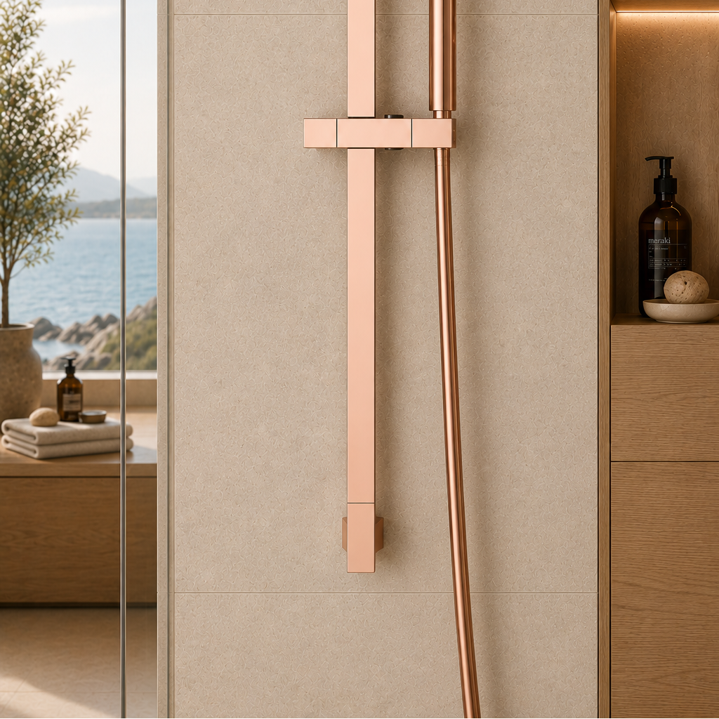 Colonne de douche réglable or rosé – vue 4