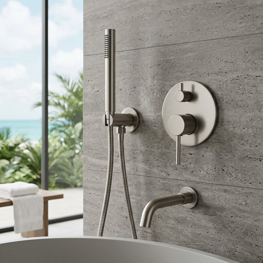 Mitigeur baignoire chrome