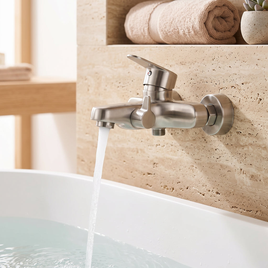 Robinet baignoire 2 trous sur gorge