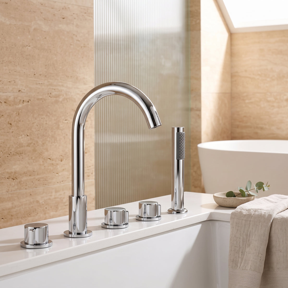 Robinet baignoire 5 trous