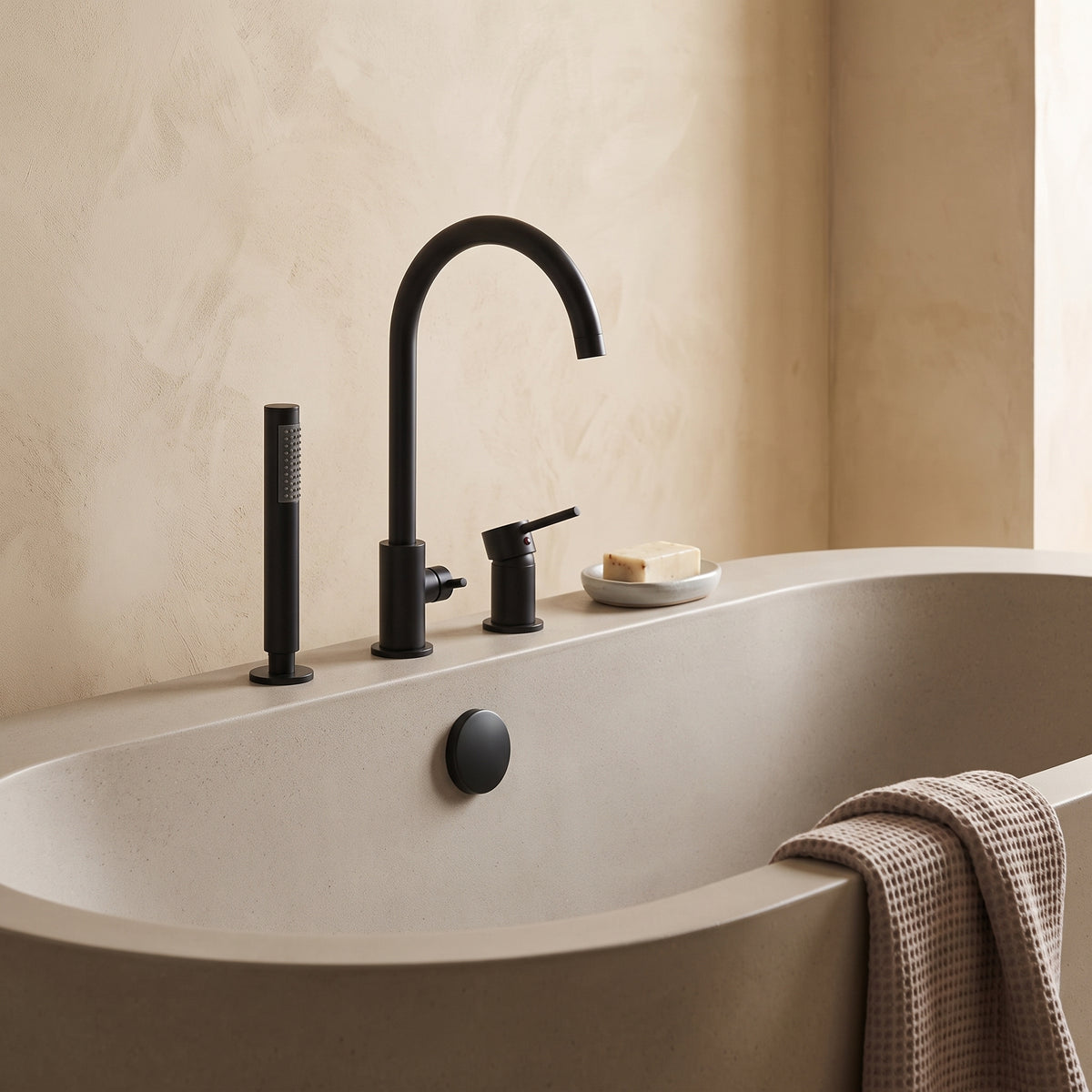 Robinet baignoire sur gorge