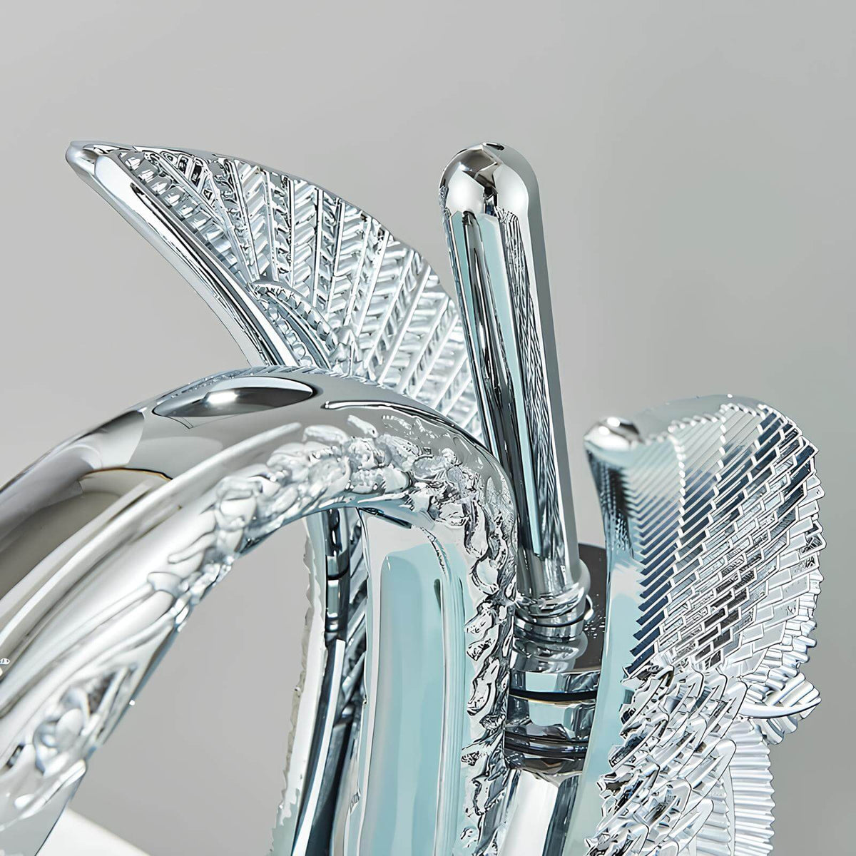 Robinet lavabo en forme de cygne – vue 3