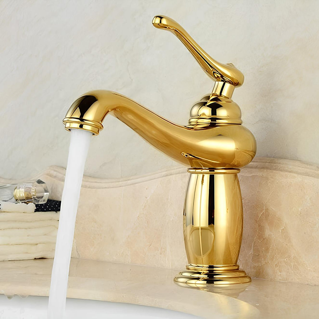 Robinet lavabo monocommande vintage antique – vue 2