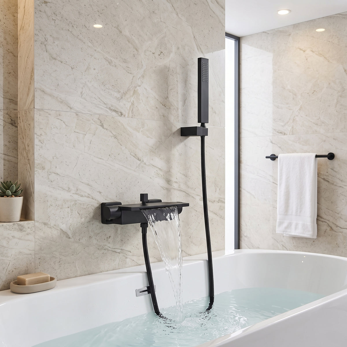 Robinet mitigeur baignoire cascade et douchette