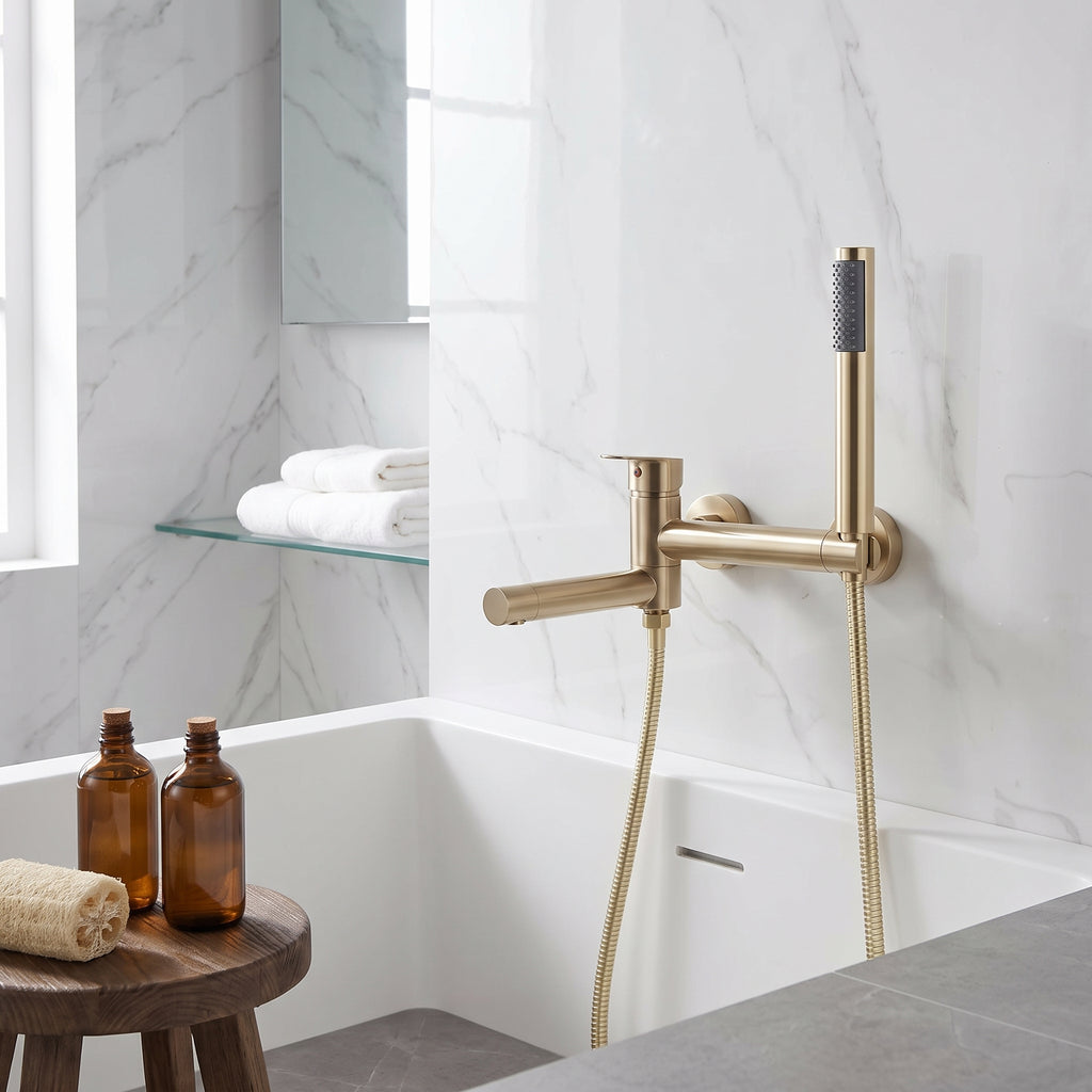 Robinet mitigeur baignoire mural contemporain
