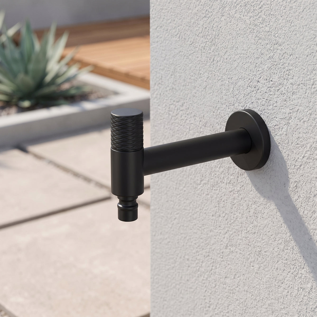 Robinet mural acier inoxydable eau froide intérieur extérieur