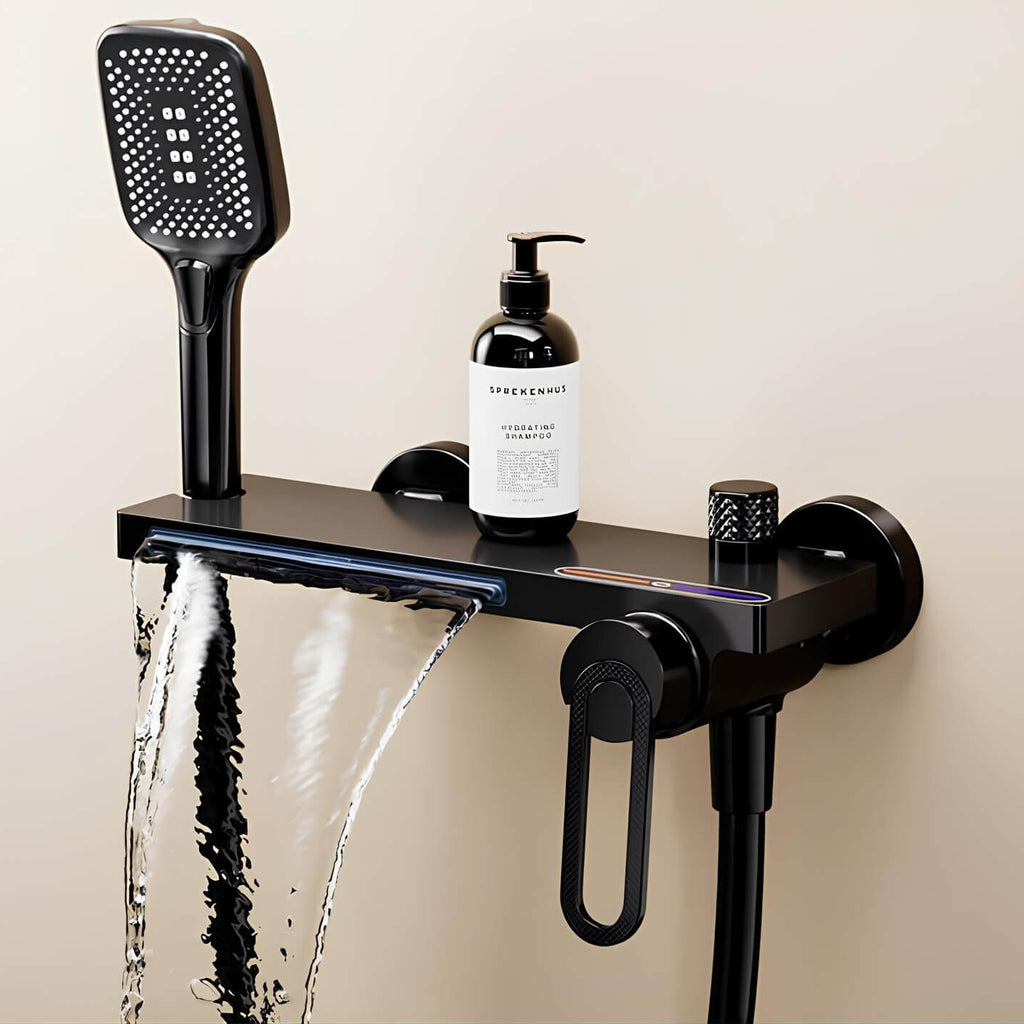 Robinet mural douche baignoire avec douchette à main – douchette
