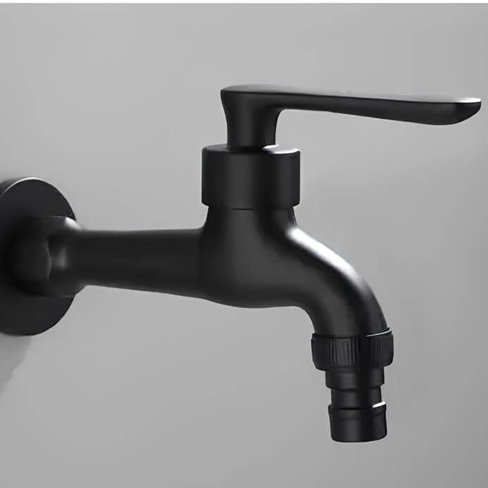 Robinet mural extérieur noir eau froide – vue 5