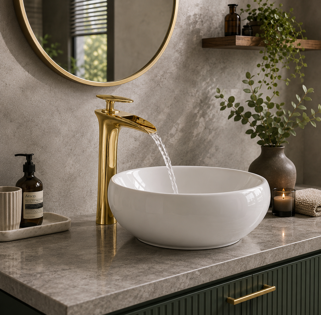 Robinet vasque cascade moderne design