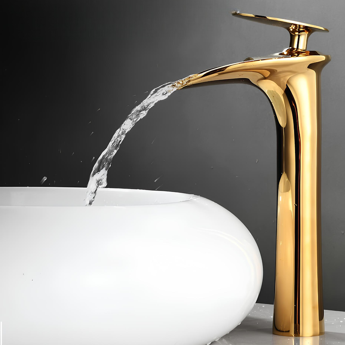 Robinet vasque cascade moderne design – vue 4