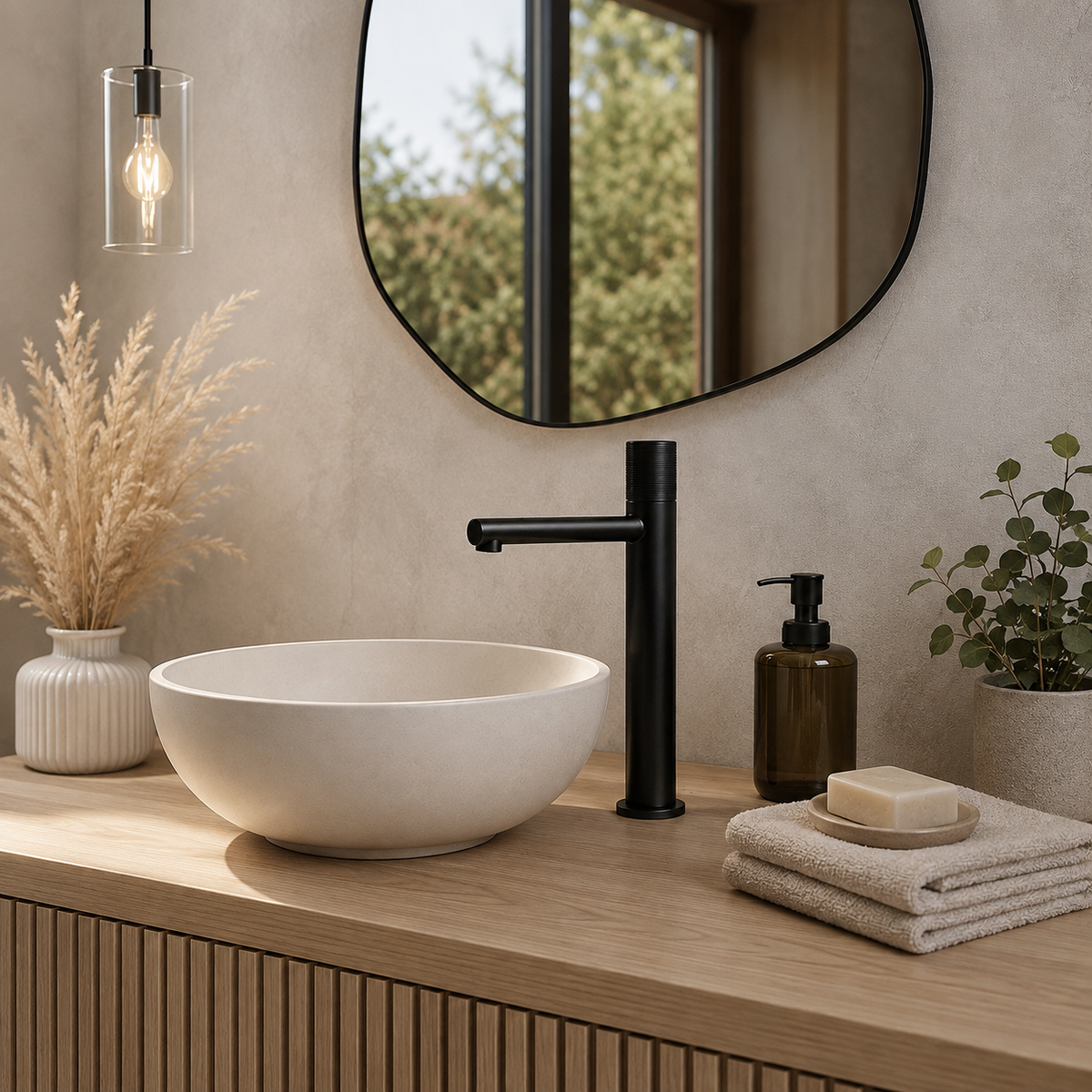 Robinet vasque design laiton massif 1 trou – vue 2