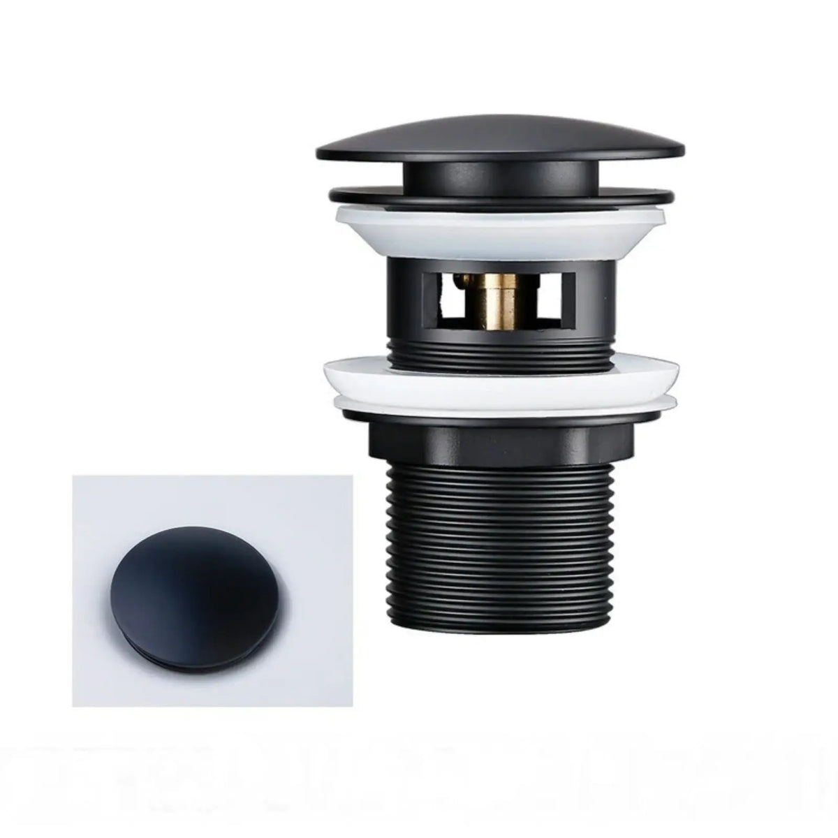 Bonde lavabo noir mat