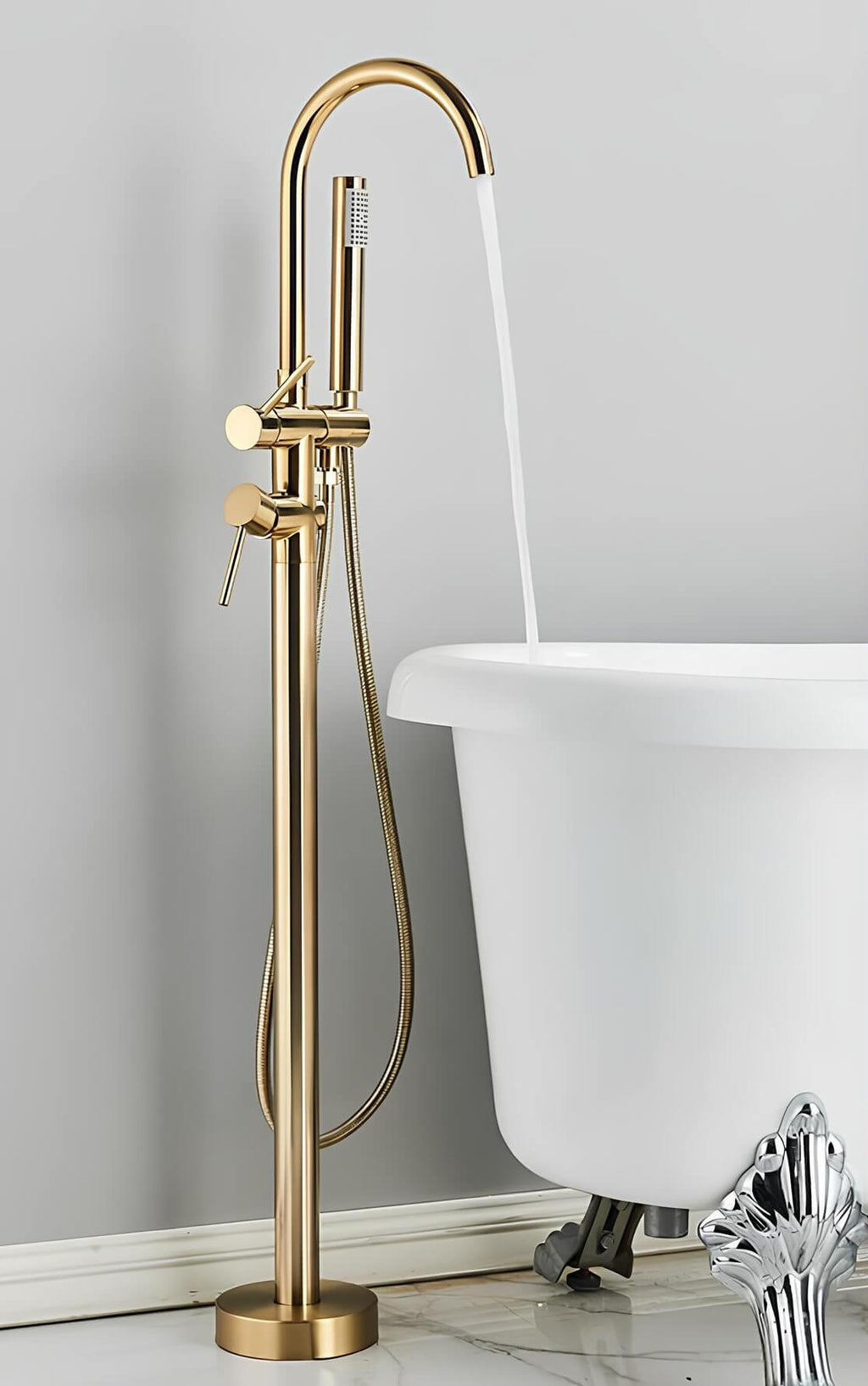 Colonne de baignoire sur pied design contemporain