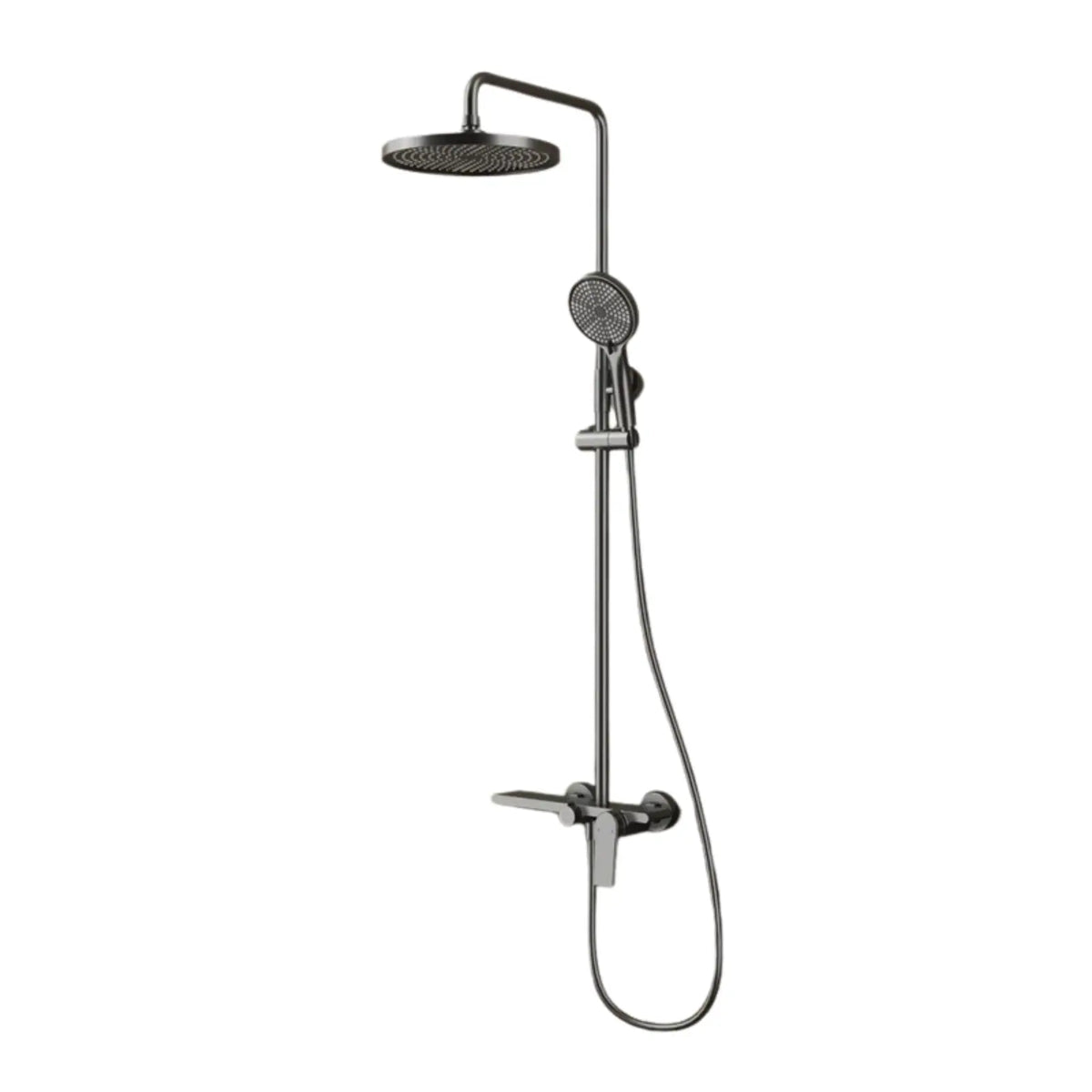 Colonne de douche thermostatique gris brossé