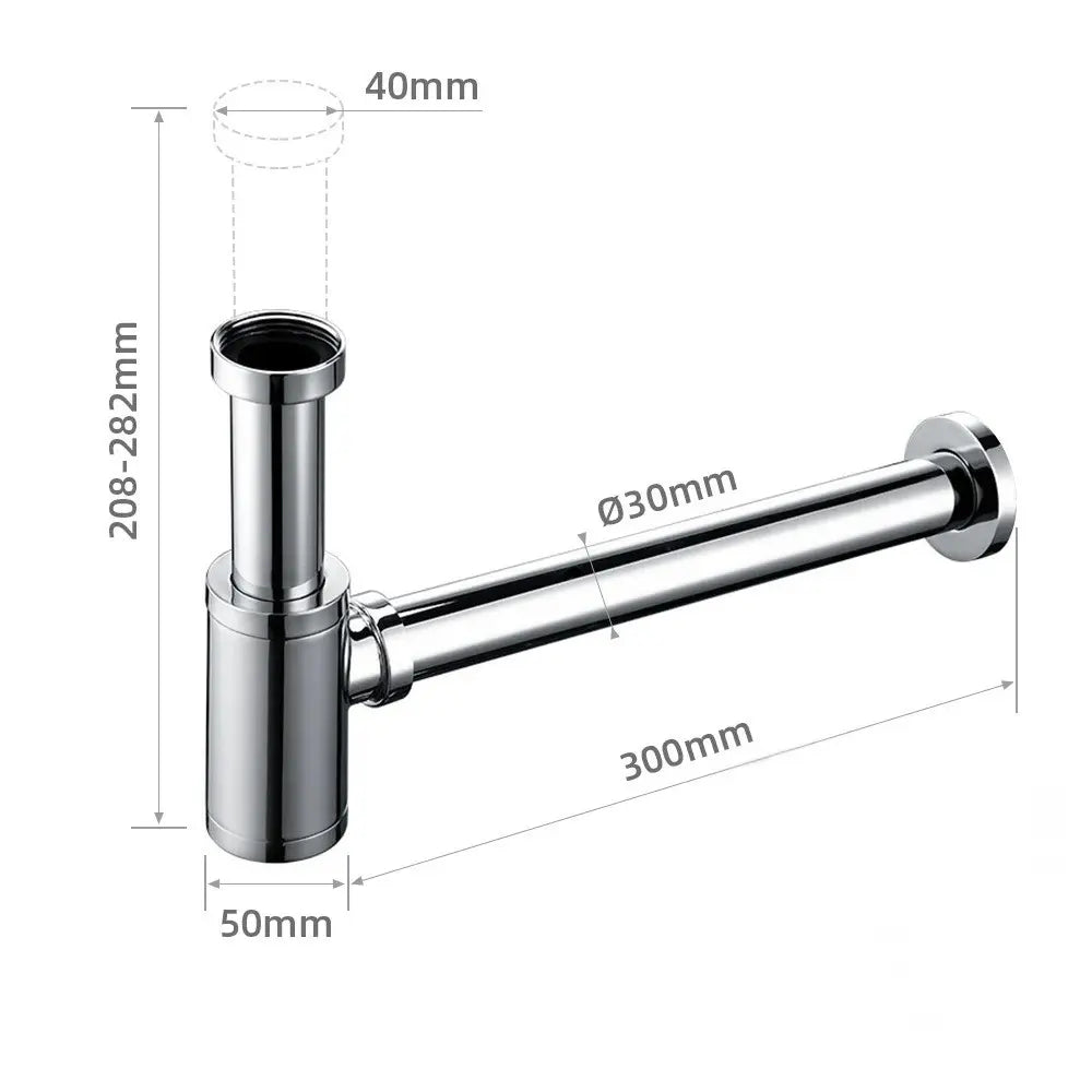 Siphon lavabo chrome
