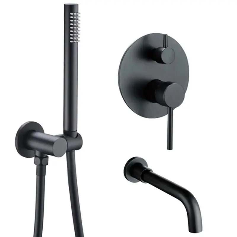 Mitigeur baignoire noir mat