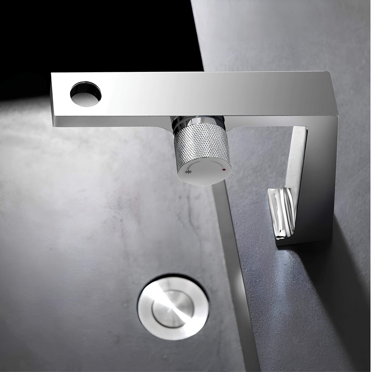 Mitigeur design contemporain 1 trou