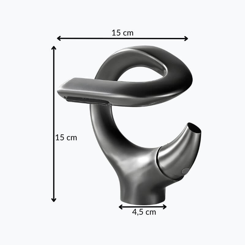 Mitigeur lavabo cascade compact laiton massif