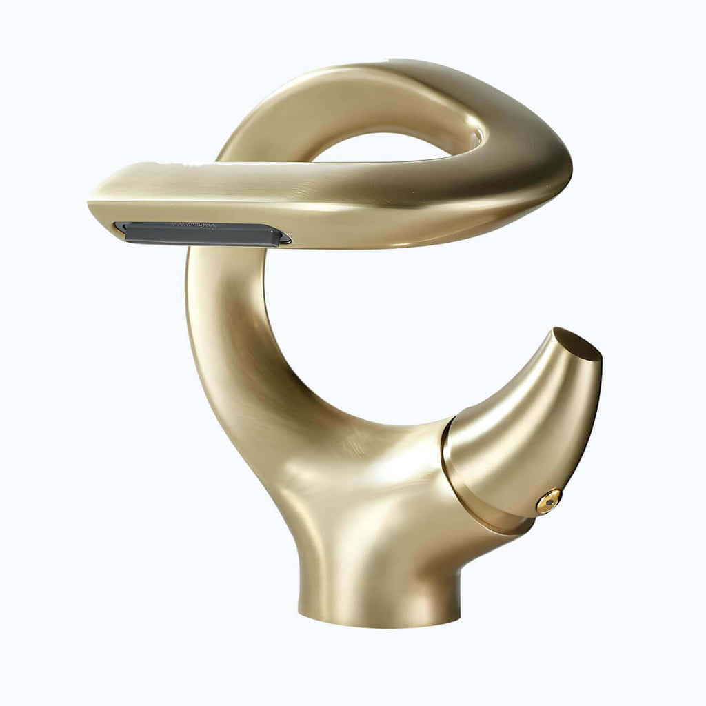 Mitigeur lavabo cascade compact laiton massif