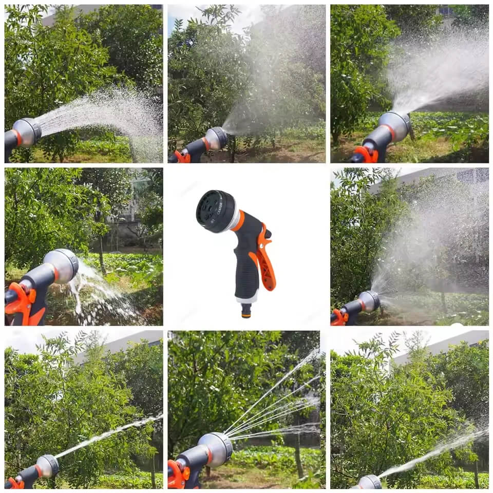 Pistolet d'arrosage à tête rotative pour jardin